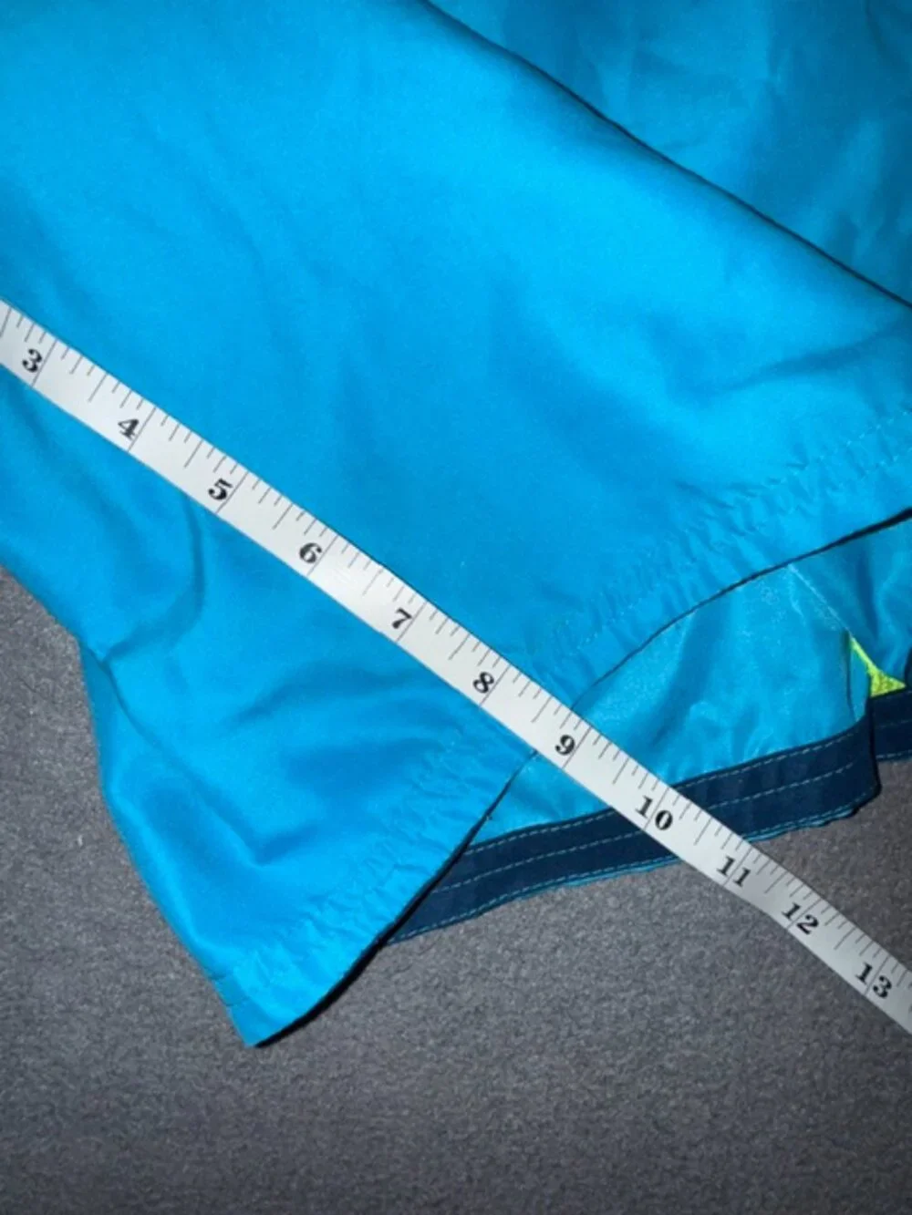 Nike Men's Swim Trunks Blue Green Yellow Drawstring Size XL